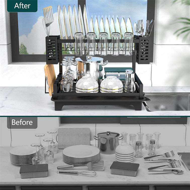 YITAHOME Adjustable Dish Rack Wayfair